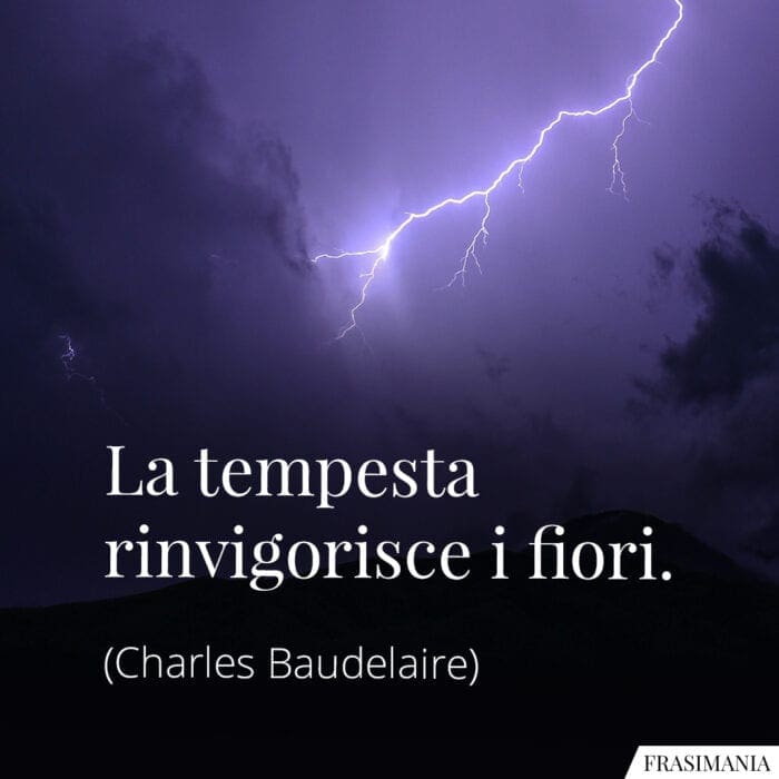 Frasi tempesta fiori Baudelaire