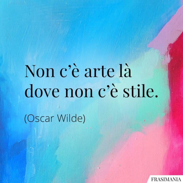 Frasi arte stile Wilde