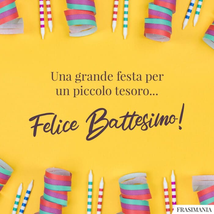 Una grande festa per un piccolo tesoro... Felice Battesimo!