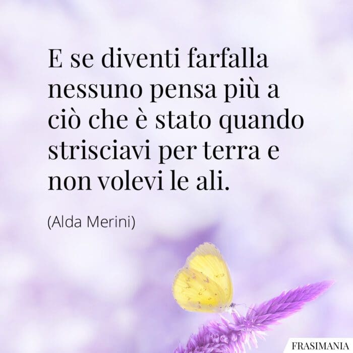 Frasi diventi farfalla Merini