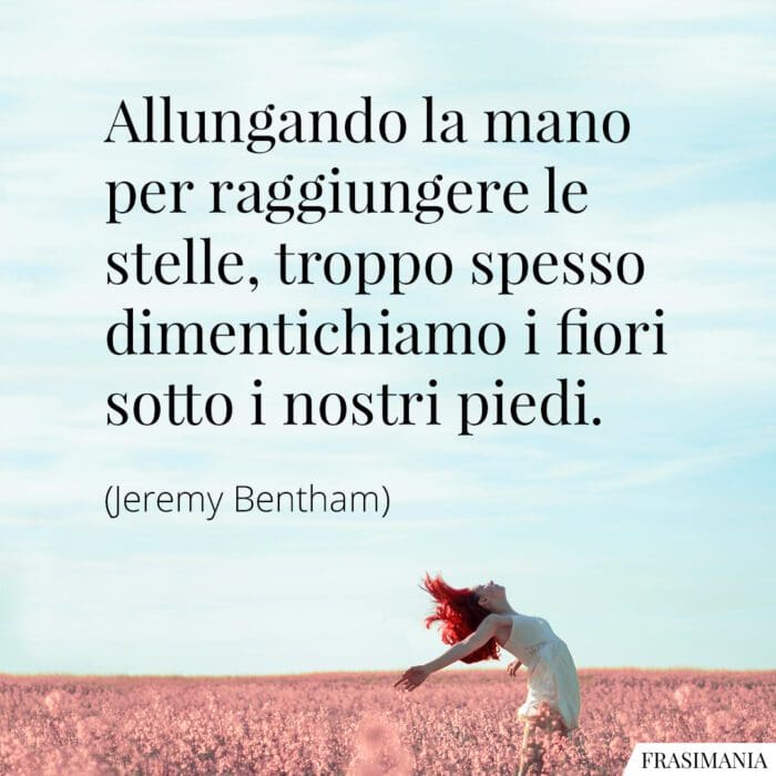 Frasi stelle fiori piedi Bentham