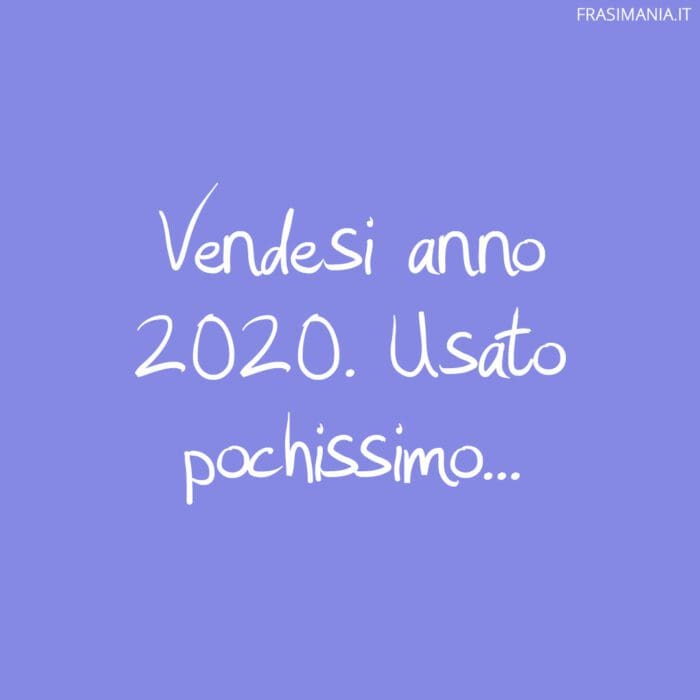 Vendesi anno 2020. Usato pochissimo...
