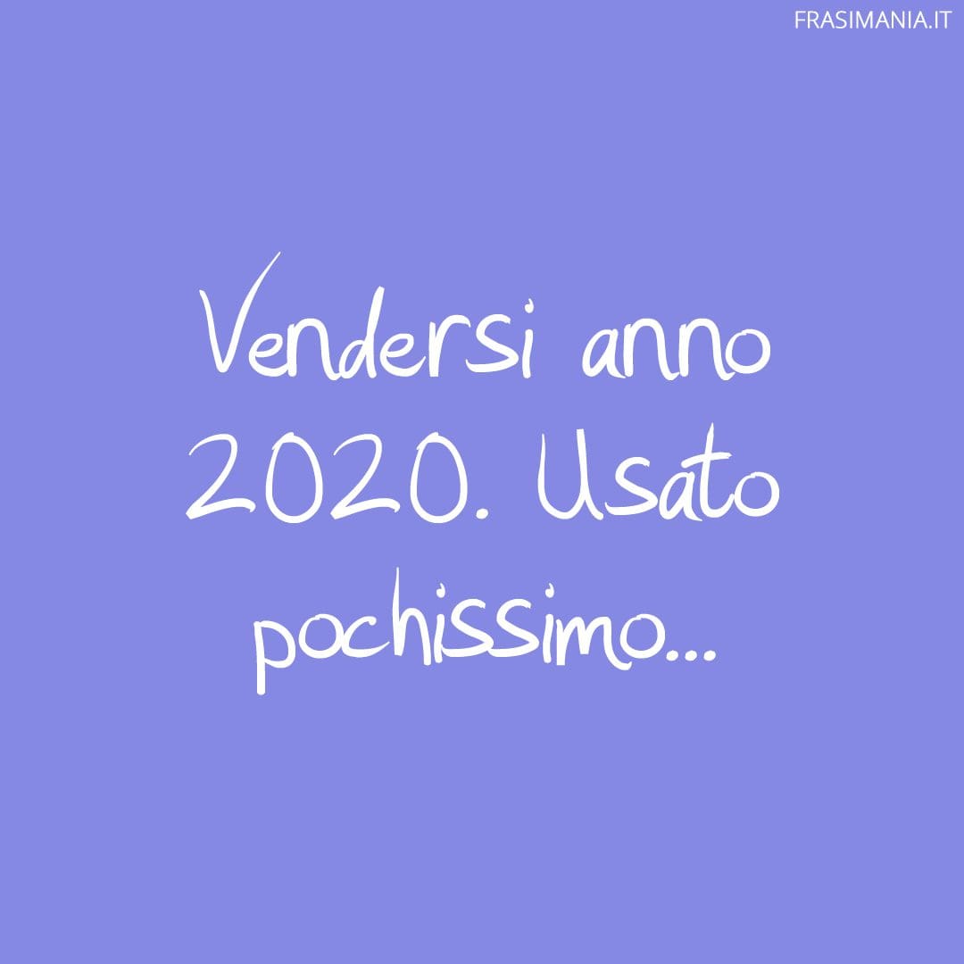 Vendesi anno 2020. Usato pochissimo...