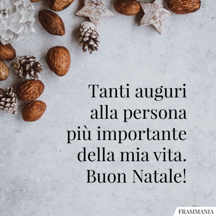 Auguri Natale amore importante