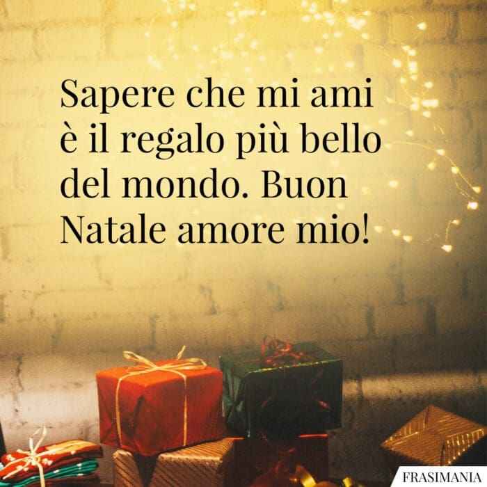 Auguri Natale amore mio