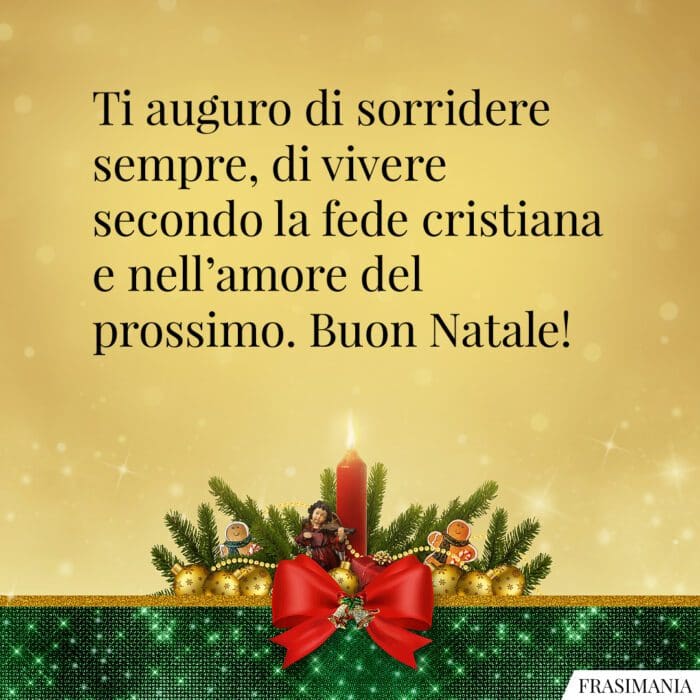 Auguri Natale religiosi fede