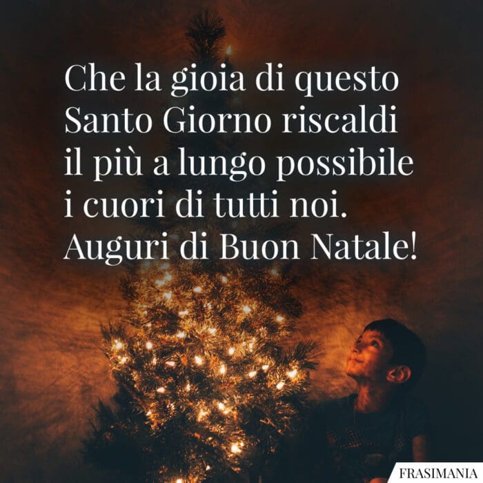 Auguri Natale religiosi gioia