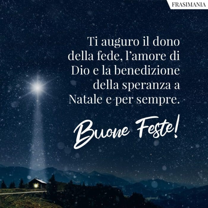 Buone Feste Natale Dio