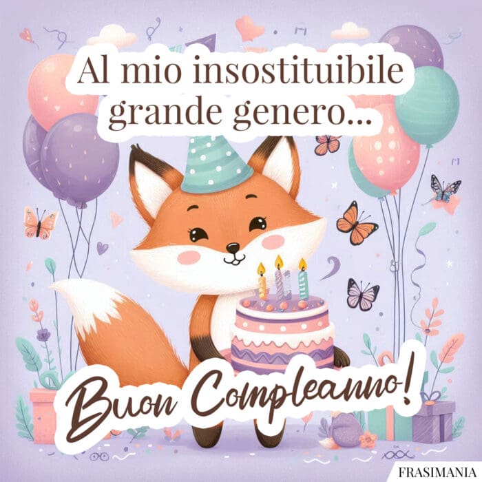 Al mio insostituibile grande genero… Buon Compleanno!