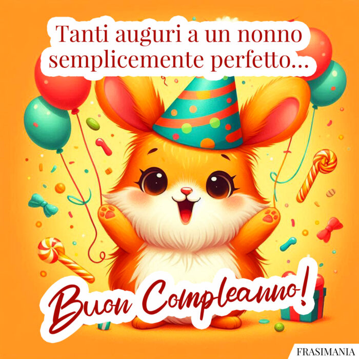 Tanti auguri a un nonno semplicemente perfetto… Buon Compleanno!