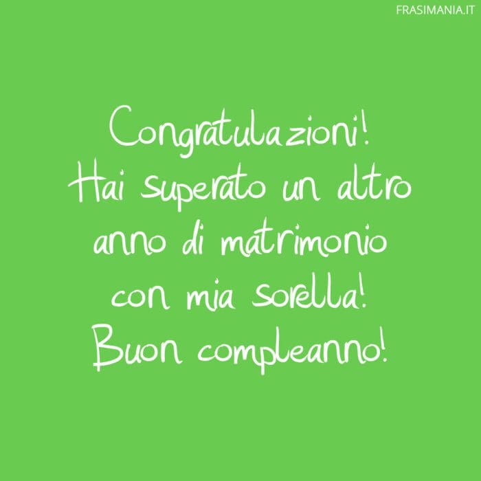 Frasi compleanno cognato congratulazioni