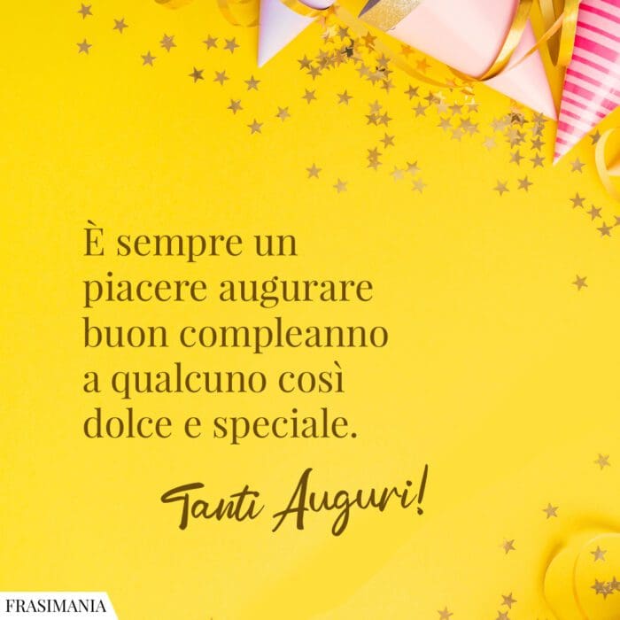 È sempre un piacere augurare buon compleanno a qualcuno così dolce e speciale. Tanti Auguri!