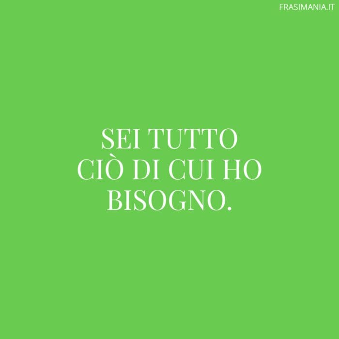 Frasi sei importante tutto