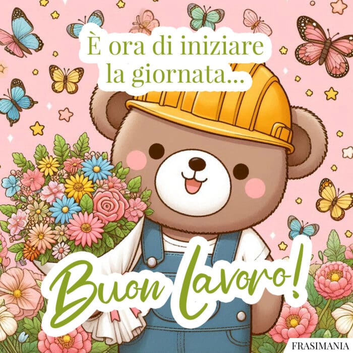 È ora di iniziare la giornata… Buon Lavoro!