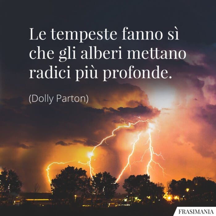 Frasi tempeste alberi radici Parton