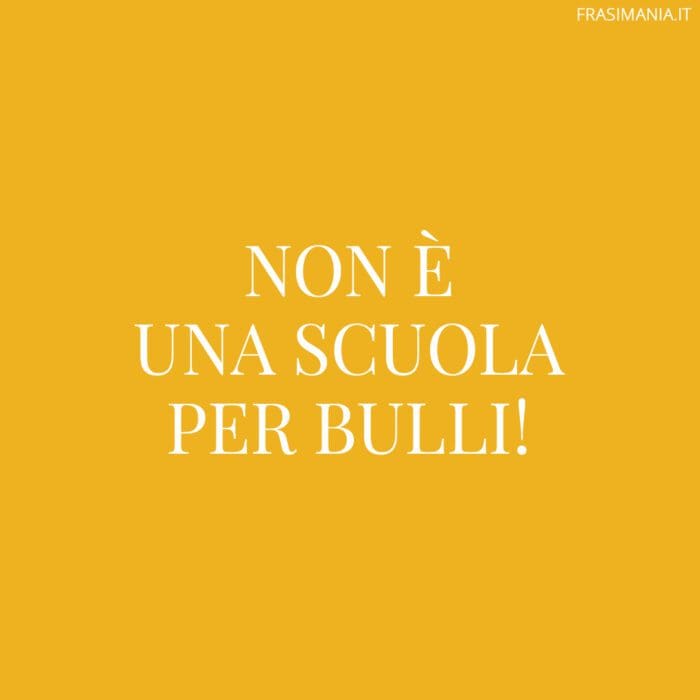 Slogan bullismo scuola