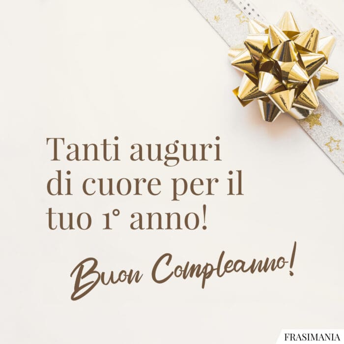 Auguri cuore 1 anno