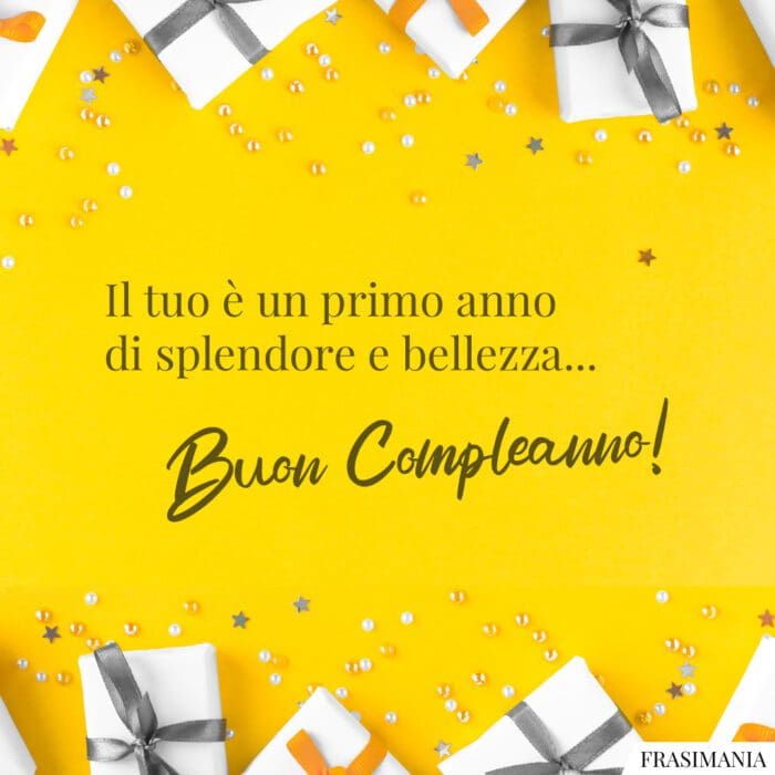 Buon compleanno 1 anno bellezza