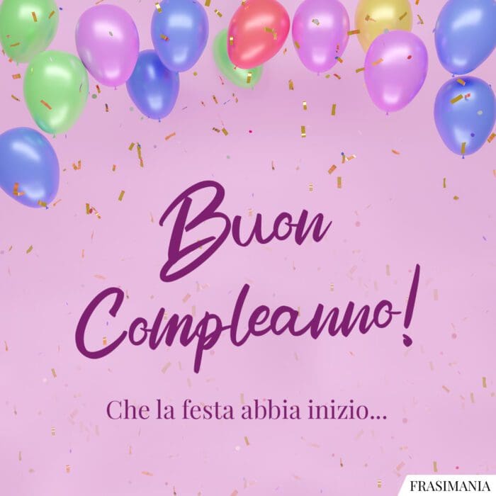 Buon compleanno festa