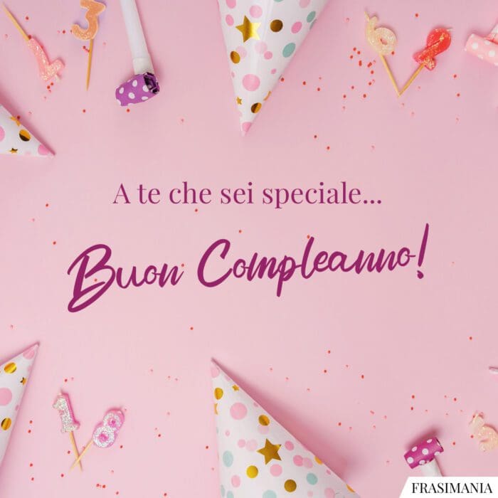 Buon compleanno speciale