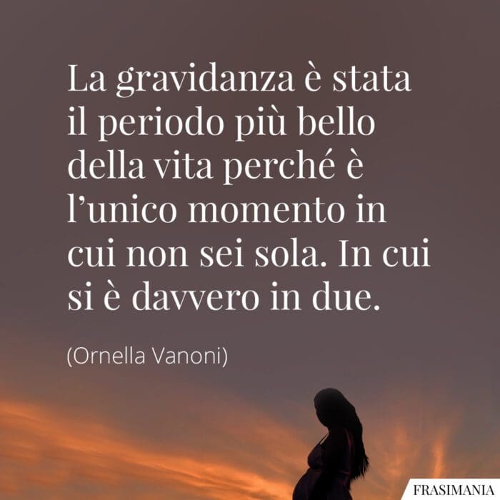 Frasi gravidanza vita Vanoni