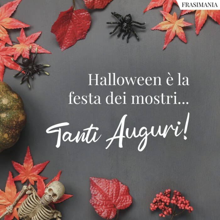 Frasi auguri Halloween mostri