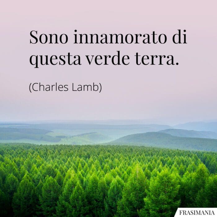 Frasi innamorato verde terra Lamb