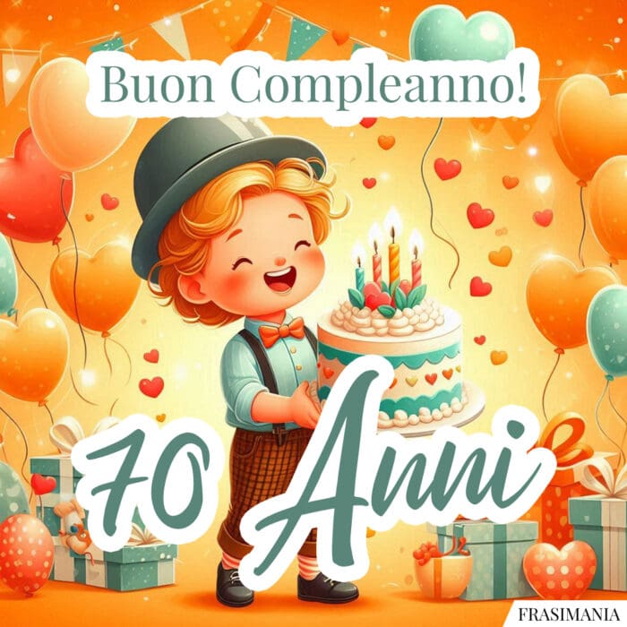 Buon Compleanno! 70 Anni.