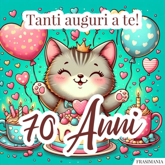 Tanti auguri a te! 70 Anni.