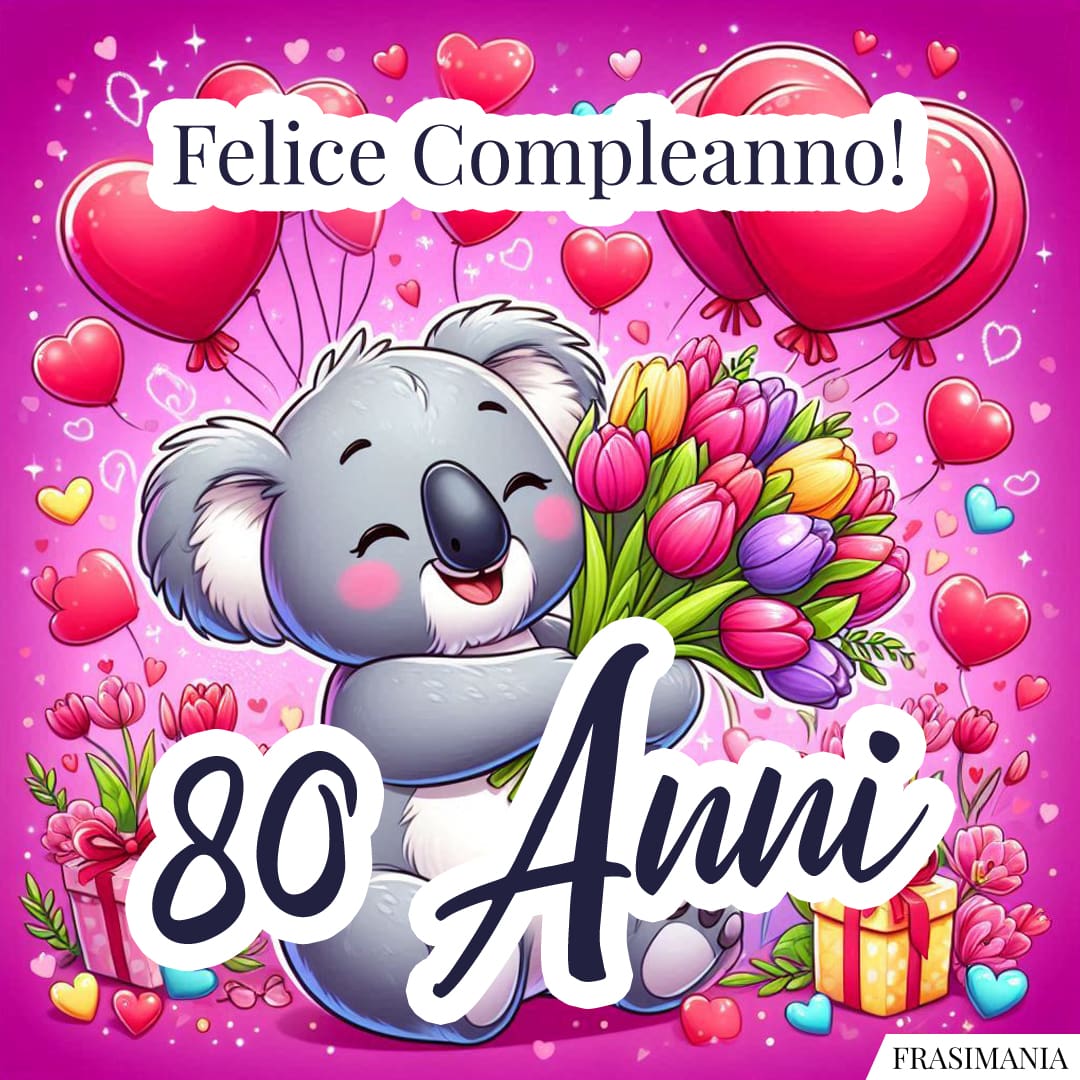 Felice Compleanno! 80 Anni.