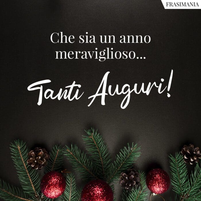 Auguri Buon Anno meraviglioso