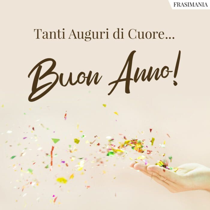 Buon Anno auguri cuore