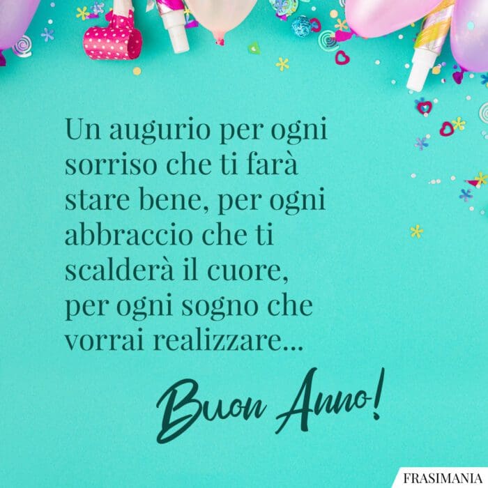 Buon Anno auguri sorriso