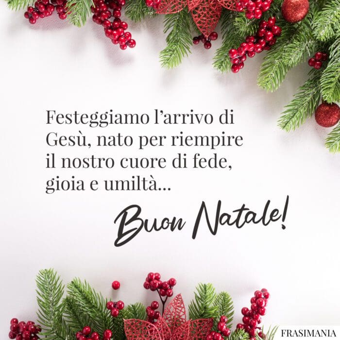 Festeggiamo l’arrivo di Gesù, nato per riempire il nostro cuore di fede, gioia e umiltà… Buon Natale!