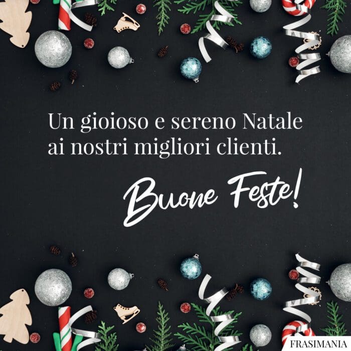 Buon Natale clienti feste