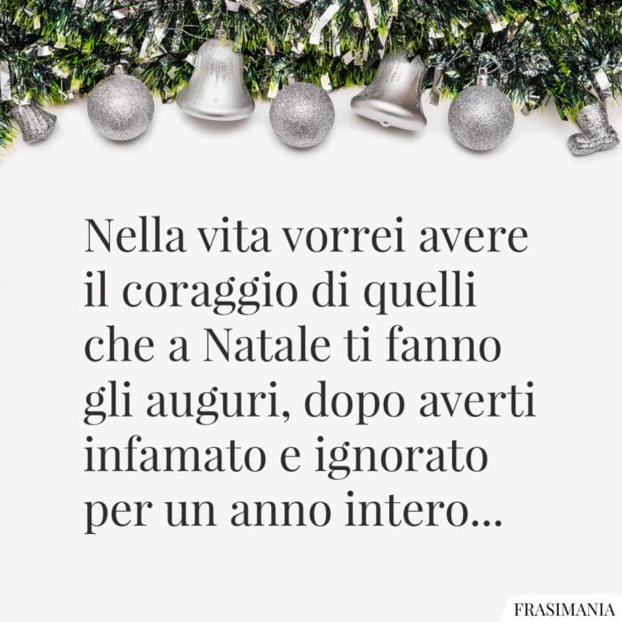 Buon Natale divertente coraggio