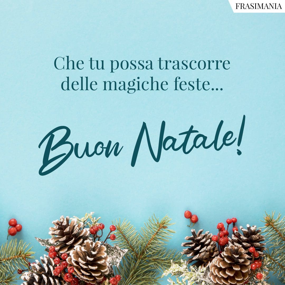 Che tu possa trascorre delle magiche feste... Buon Natale!