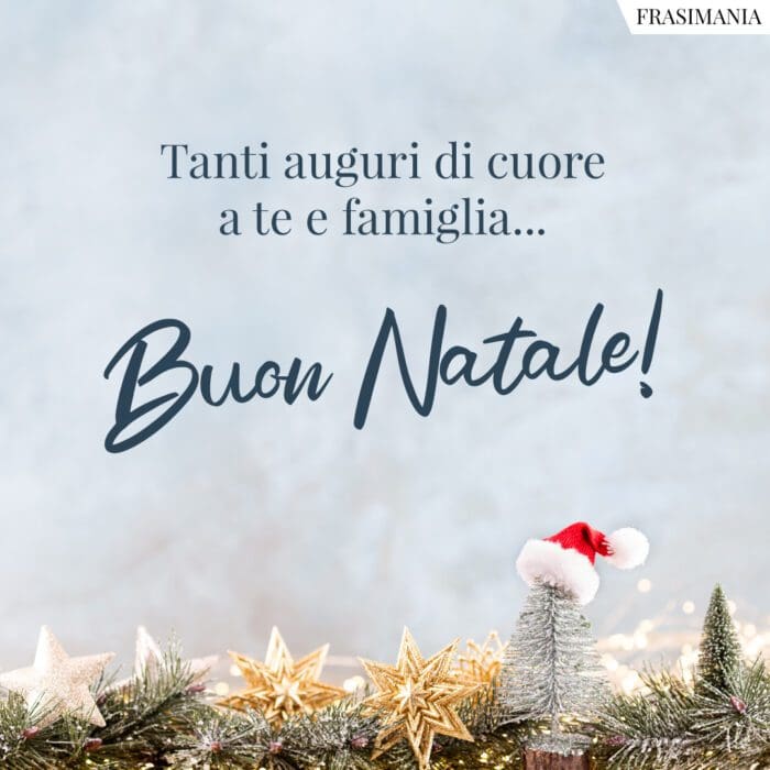 Buon Natale tanti auguri cuore