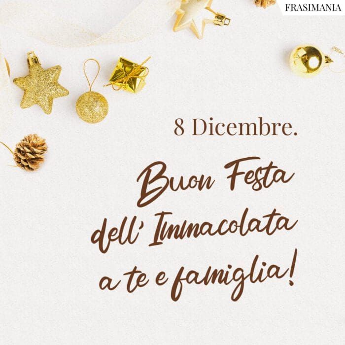 Buona Festa Immacolata 8 dicembre