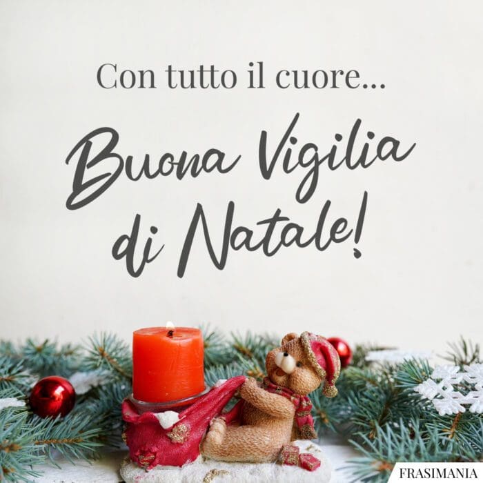 Buona Vigilia Natale cuore