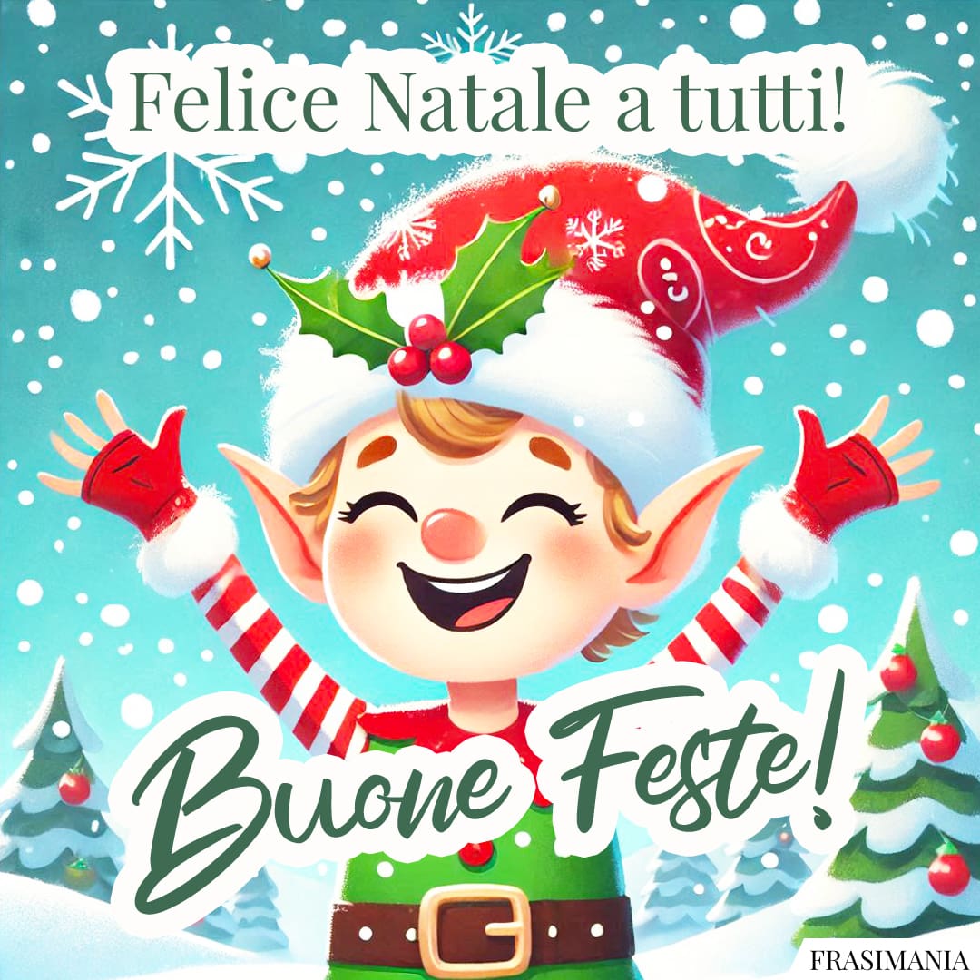 Felice Natale a tutti! Buone Feste!