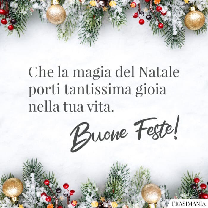 Buone feste magia Natale