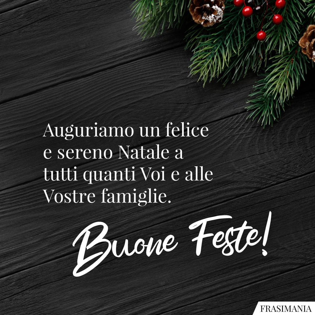 Auguriamo un felice e sereno Natale a tutti quanti Voi e alle Vostre famiglie. Buone Feste!