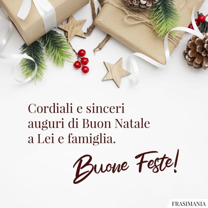 Cordiali Auguri Buon Natale