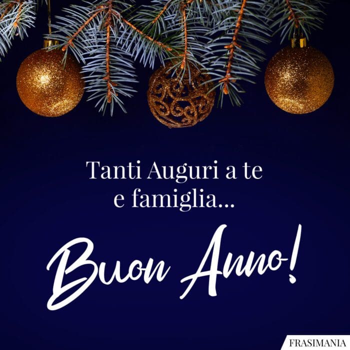 Auguri Buon Anno famiglia