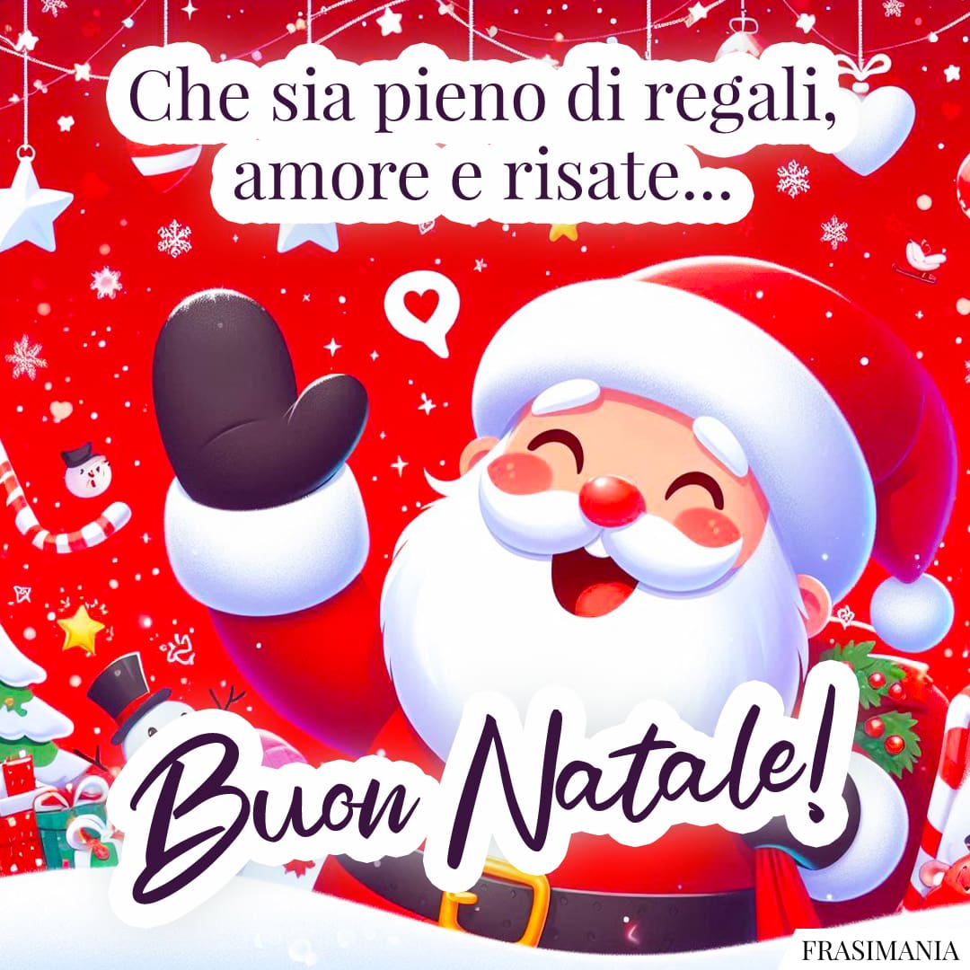 Che sia pieno di regali, amore e risate... Buon Natale!