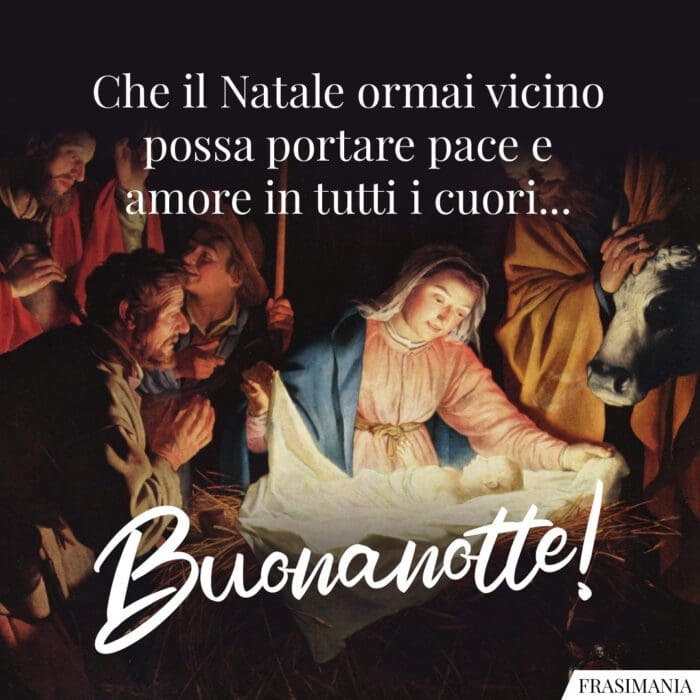 Buonanotte natalizia cuori