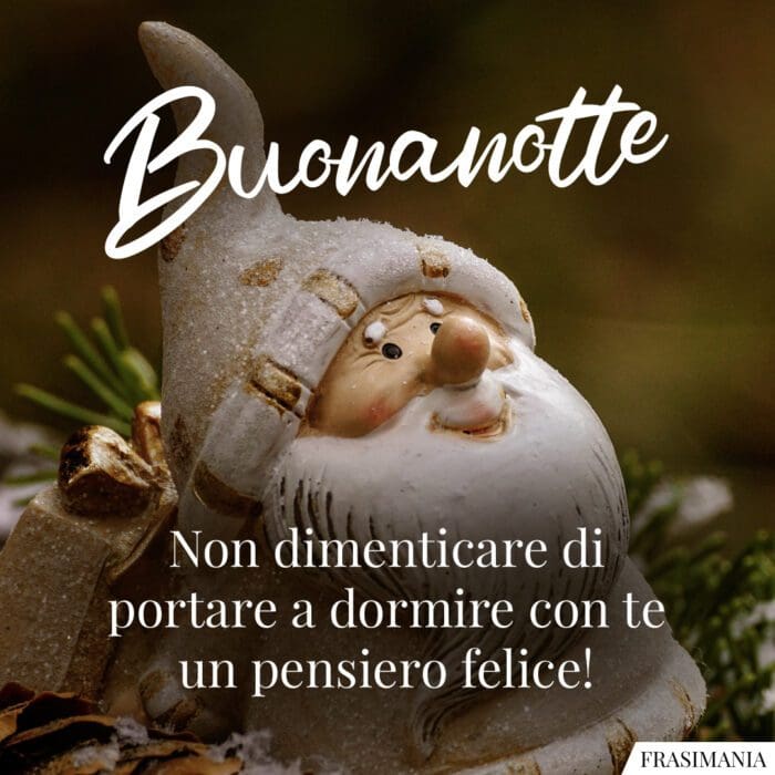 Buonanotte natalizia felice