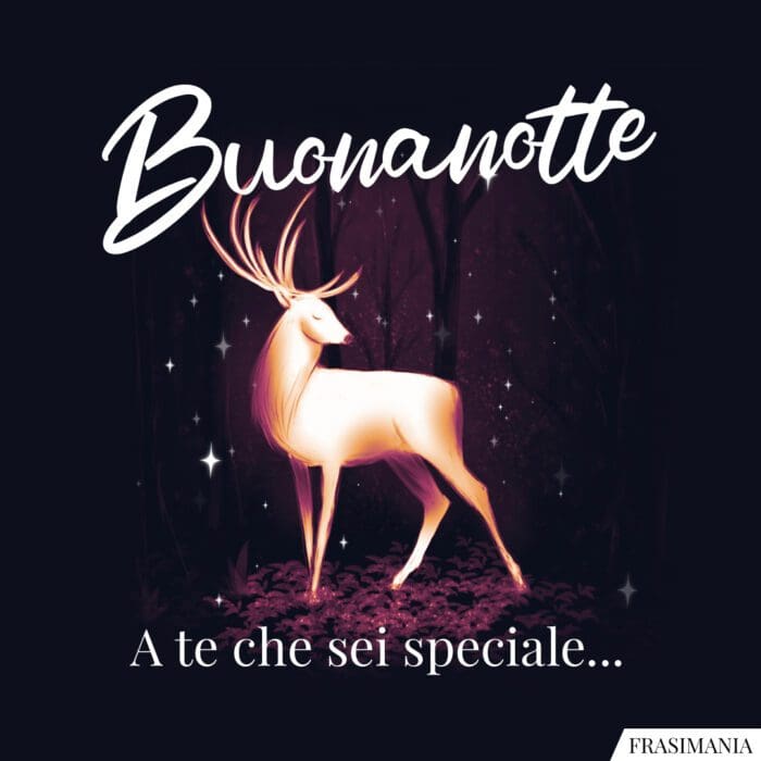 Buonanotte a te che sei speciale…