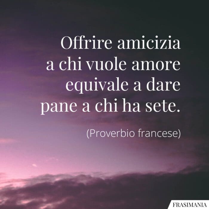 frasi amicizia amore proverbio francese